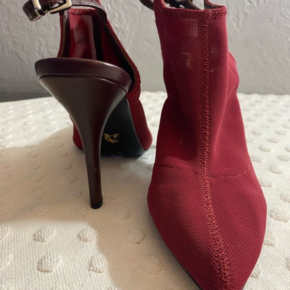 RARE!Vince Camuto Burgundy fabric slingback mule.SAMPLE Not on the retail market - Picture 16 of 16